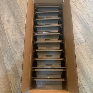 NEW (10-Pk) Mid America Scallop Mount Vinyl‎ For Insulated Siding CHARCOAL SMOKE